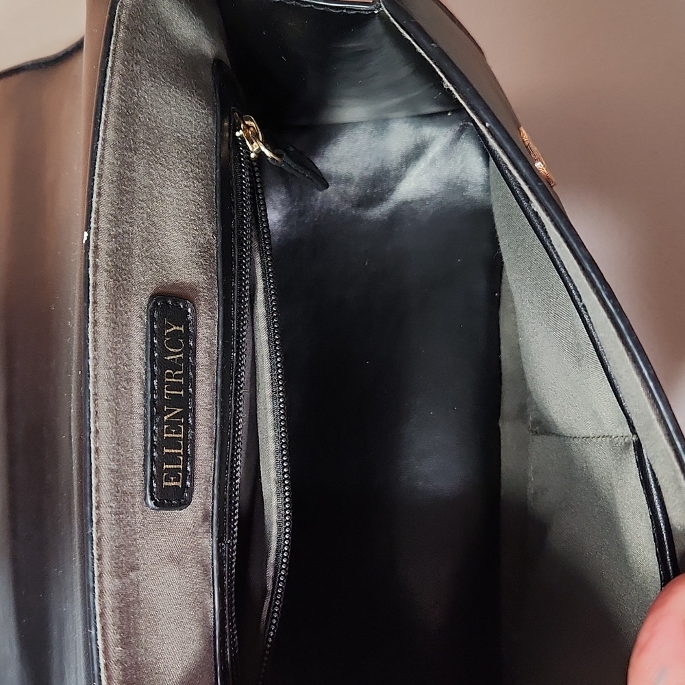 Ellen Tracy Valencia Quilted Black Basic With Chunky … Gem